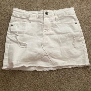 White Jean skirt